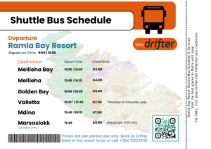 Shuttle Bus Schedule with Drifter
